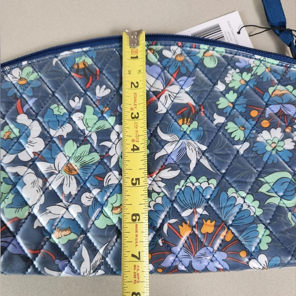 Vera Bradley Grand Travel Cosmetic (LAMINATED) ~Floral Bursts **NEW